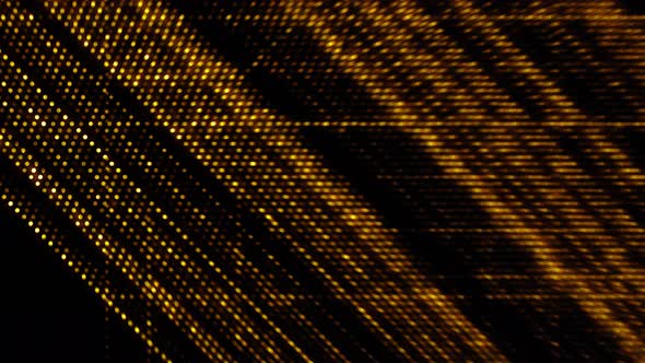 Abstract Background With Moving Golden Glitter Dotted Lines alt