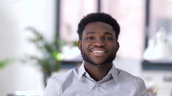 Portrait of Smiling African American Businessman 46