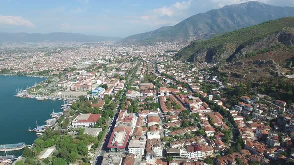 Fethiye Harbor Aerial View 03