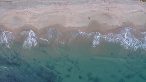 Seashore, aerial landscape. 