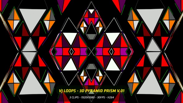 Vj Loops 3 D Pyramid Prism V.01