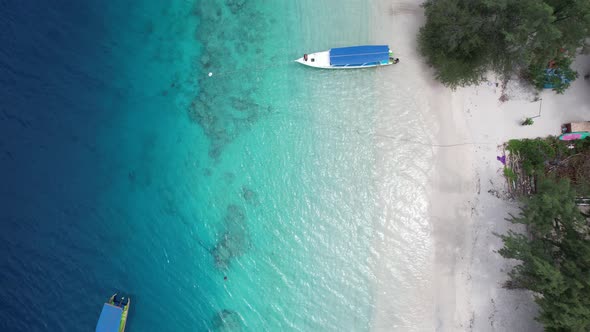 Aerial traditional boat