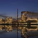 Refinery at Night with Reflection in the Water - VideoHive Item for Sale