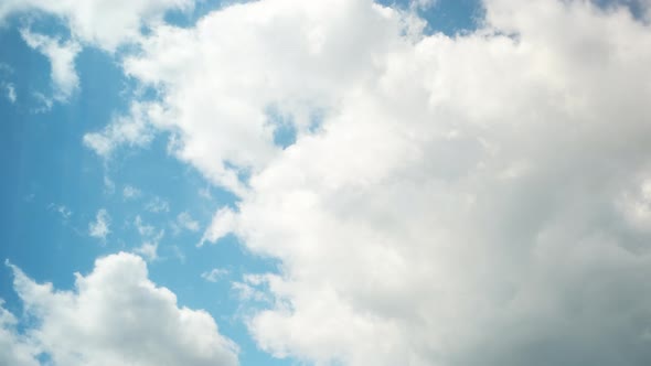 Blue Sky White Clouds Timelapse