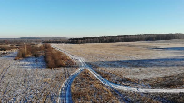 7 Dirt Road In The Field