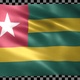 Togo waving flag looped - VideoHive Item for Sale