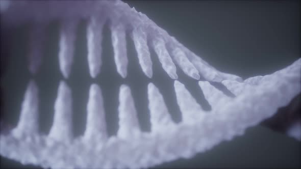 Bright Particulate 3D Rendered DNA