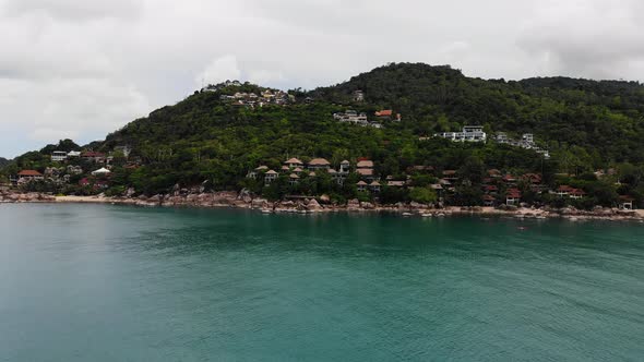 Beautiful high view of nature with sea ocean