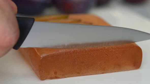 Knife Cuts Plum Marmalade