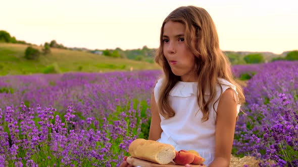 A Child in a Lavender Field