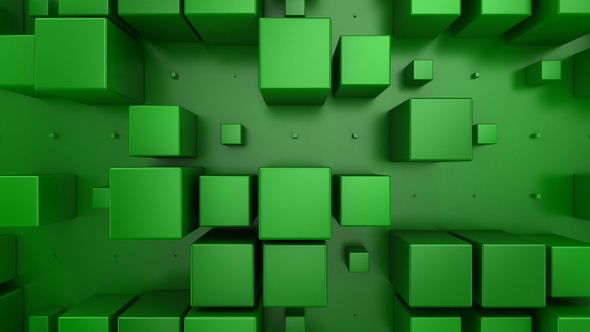 Background of Animated Cubes