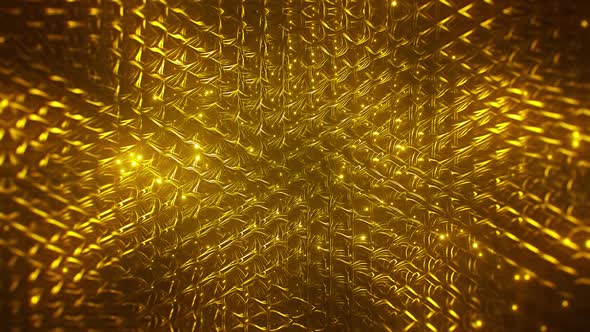 Gold Abstract Grid