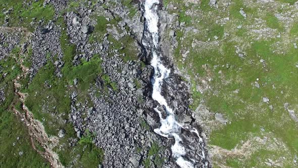 River stream from above