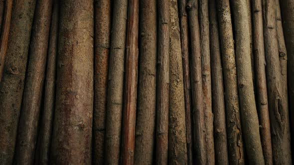 Passing Stacked Wooden Sticks