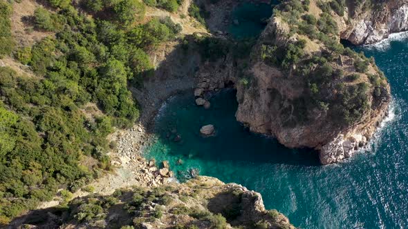 Blue Lagoon in Turkey Filmed on a Drone