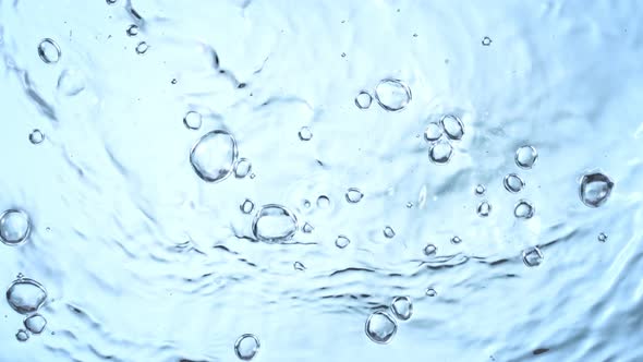 Super Slow Motion Shot of Flowing and Bubbling Water at 1000 Fps alt