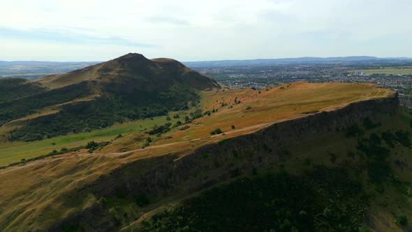 Mountain Landscape Scotland Holyrood Park Uk