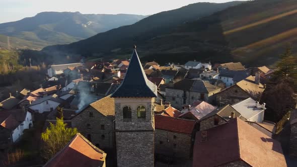 Mountain Village In the Pyrenees