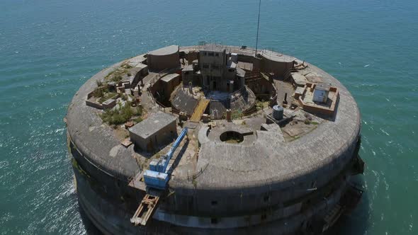 Old Abandoned Sea Fort Ruins