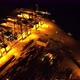 Aerial footage of Yantian international container terminal at night in Shenzhen city, China - VideoHive Item for Sale