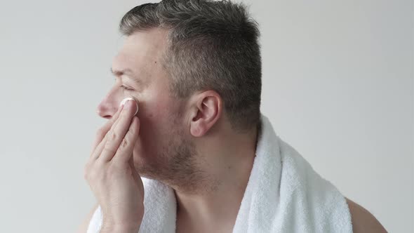 Man Hygiene Facial Skin Care Cleansing Tonic Pad