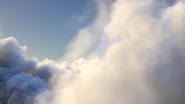 Clouds From Airplane Window