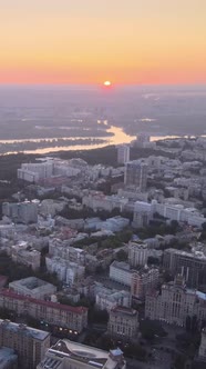 Ukraine Kyiv in the Morning at Sunrise