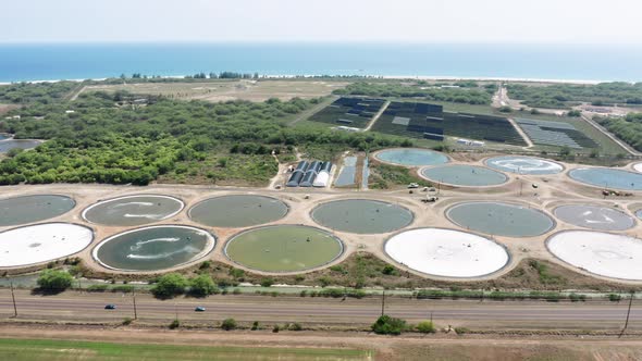 Landfill Aerial View on Kauai Island Kauai Hawaii with Scenic Ocean Views