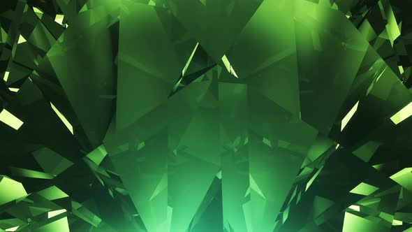 Green Diamond Background Loop