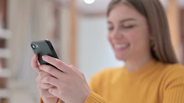 Hands of Beautiful Creative Young Woman Using Smartphone