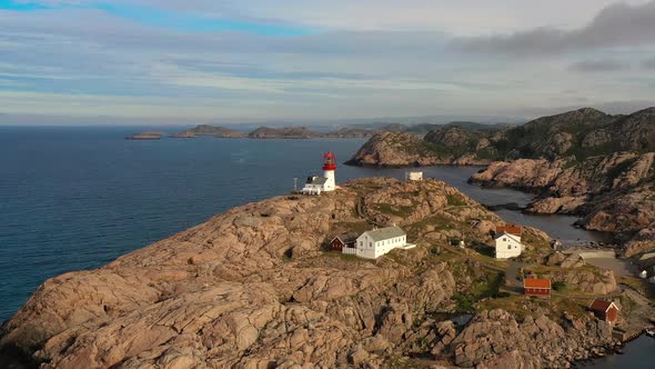 Coastal Lighthouse. Lindesnes Lighthouse Is a Coastal Lighthouse at the Southernmost Tip of Norway.