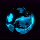 Hologram globe on dark space background. - VideoHive Item for Sale