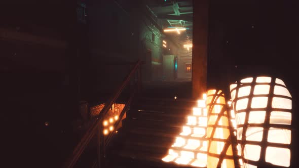 Interior of Abandoned Old Motel alt