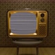Golden Old Tv Turn On And Off Bad Signal And Noise With Transparent Background 4k - VideoHive Item for Sale