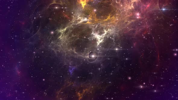 Multicolor Space Galaxy Universe Loop Background