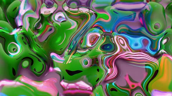 New Colorful Futuristic Water Liquid Animated Background