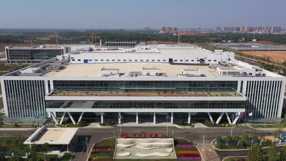 4K Aerial Photography Changsha Byd Manufacturing Plant