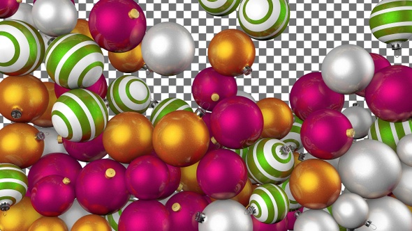 Christmas Balls Transition - Pink Green White alt