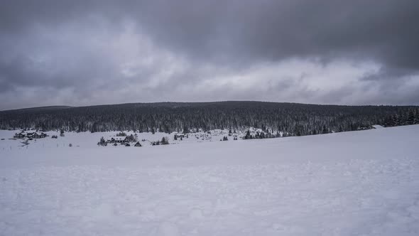 Jizera Mountains in winter, Beautiful place in the Czech Republic