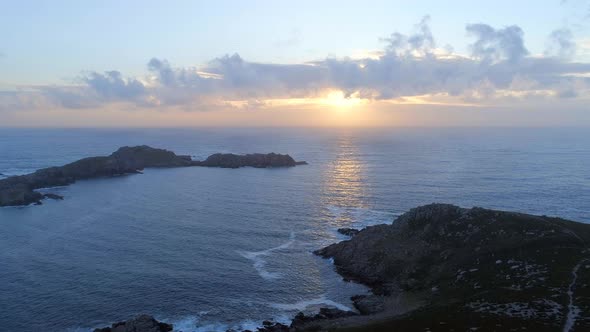 Rocky Coast at Sunset