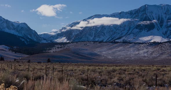 Time Lapse of the Clouds Above the Sierra Nevada Mountains