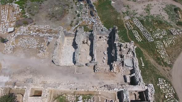 Historical Ruins at the Archaeological Excavation Site of Ancient Civilization City Before Christ