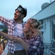 Happy Couple Having Fun and Partying on Balcony - VideoHive Item for Sale