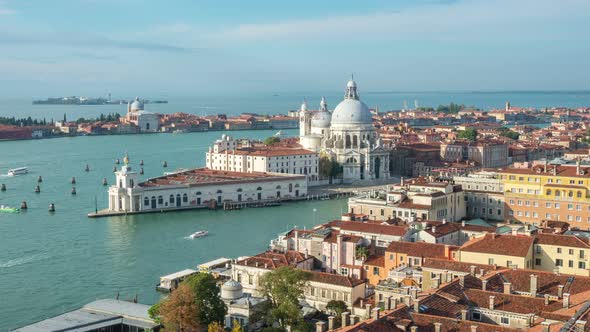 Time Lapse of Venice Grand Canal in Italy