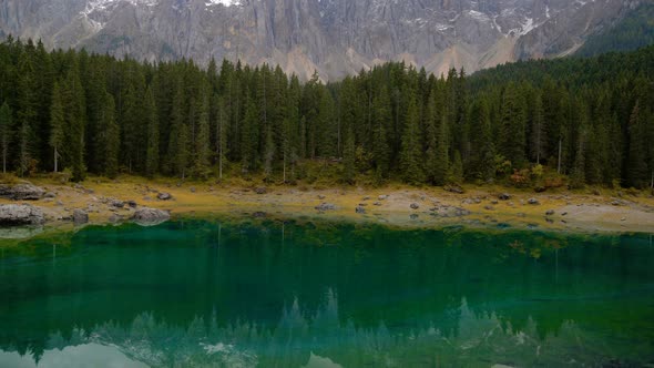 Lake Carezza Western Dolomites Italy
