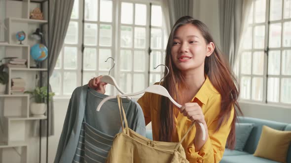 Woman Showing Casual Shirts For Sell Online