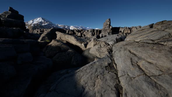 Rock and Stones in Alps Mountains