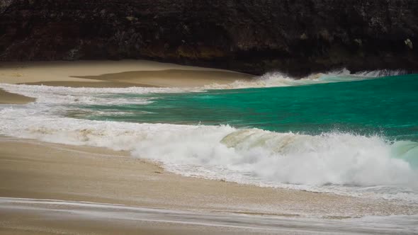 Sandy Beach and Turquoise Water in the Blue Lagoon