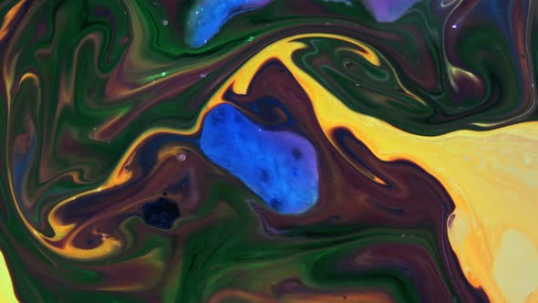 Psychedelic Colour Paint  Spreading Swirling 103 alt