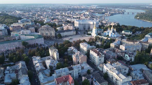 Kyiv - Aerial View of the Capital of Ukraine. Kiev